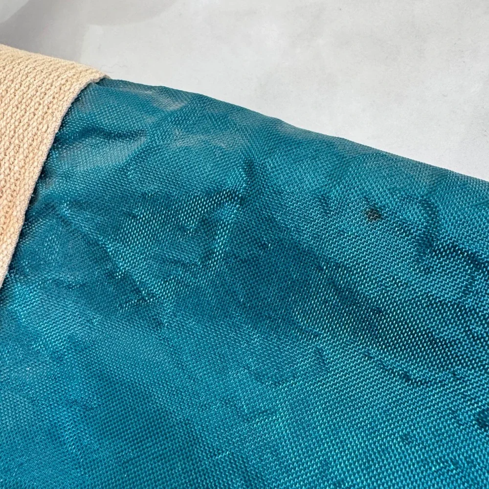 Vintage JUMP Teal Messenger Bag Adjustable Strap‎ 2 Clasp Flap Closure